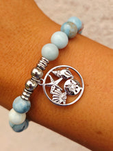Load image into Gallery viewer, Coastal Memories Infinite Steel Charm Beaded Bracelet - TJazelle