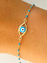 Load image into Gallery viewer, Evil Eye Bracelet - Gold Plated