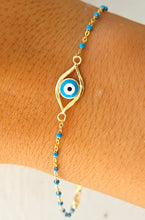 Load image into Gallery viewer, Evil Eye Bracelet - Gold Plated