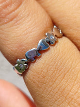 Load image into Gallery viewer, Elephant and Flower Band - Sterling Silver