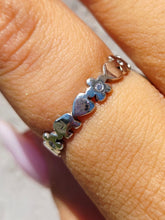 Load image into Gallery viewer, Elephant and Flower Band - Sterling Silver