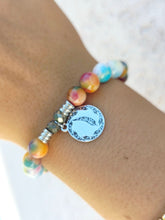 Load image into Gallery viewer, Boho "Free Spirit" Feather Tie-dye Charm Bracelet - TJazelle
