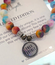 Load image into Gallery viewer, Boho "Free Spirit" Feather Tie-dye Charm Bracelet - TJazelle