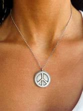 Load image into Gallery viewer, Peace Sign 20" Necklace