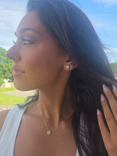 Load image into Gallery viewer, CZ Petite Clover Set - Necklace &amp; Earrings