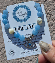 Load image into Gallery viewer, Blue Evil Eye Charm Bracelet - Marie's 2026 TJazelle Exclusive