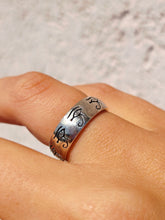 Load image into Gallery viewer, Eye of Horus Thick Silver Band - Sterling Silver