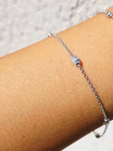 Load image into Gallery viewer, Beaded Silver Bracelet - Sterling Silver