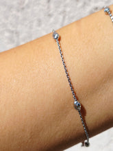 Load image into Gallery viewer, Beaded Silver Bracelet - Sterling Silver