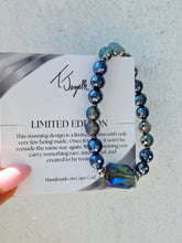Load image into Gallery viewer, Galaxy Blue Crystal on Indigo Agate Bracelet - Marie's 2026 TJazelle Exclusive