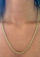 Load image into Gallery viewer, 22” Stainless Steel Plated Rope chain