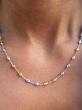 Load image into Gallery viewer, Tri Color Necklace, Sterling Silver