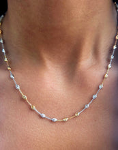 Load image into Gallery viewer, Tri Color Necklace, Sterling Silver