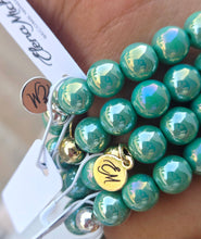 Load image into Gallery viewer, Turquoise Shimmer Beaded Bracelet - Elena Michele