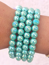 Load image into Gallery viewer, Turquoise Shimmer Beaded Bracelet - Elena Michele