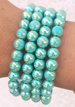 Load image into Gallery viewer, Turquoise Shimmer Beaded Bracelet - Elena Michele