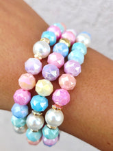 Load image into Gallery viewer, Multi Color Crystal Shimmer &amp; Pearl Beaded Bracelet - Elena Michele