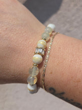 Load image into Gallery viewer, Yellow CZ on White Yellow Beaded Bracelet - Elena Michele