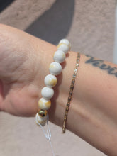 Load image into Gallery viewer, Yellow CZ on White Yellow Beaded Bracelet - Elena Michele