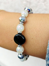 Load image into Gallery viewer, Onyx on Luminous &amp; Moonstone Limited Edition Bracelet - Marie's 2026 TJazelle Exclusive