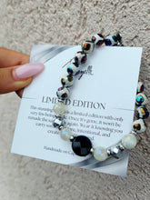 Load image into Gallery viewer, Onyx on Luminous &amp; Moonstone Limited Edition Bracelet - Marie's 2026 TJazelle Exclusive