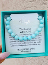Load image into Gallery viewer, "Wisdom" Blue Turquoise Stacker - TJazelle