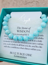Load image into Gallery viewer, "Wisdom" Blue Turquoise Stacker - TJazelle