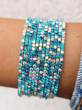 Load image into Gallery viewer, Teal Rhinestone Bracelet