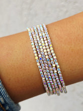 Load image into Gallery viewer, AB Multi Gold Rhinestone Bracelet