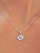 Load image into Gallery viewer, Evil Eye Necklace - Sterling Silver
