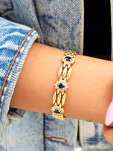 Load image into Gallery viewer, Sapphire and Diamond Tennis Bracelet - Estate