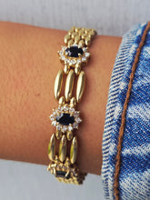 Load image into Gallery viewer, Sapphire and Diamond Tennis Bracelet - Estate