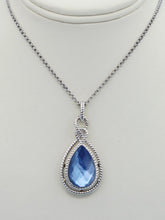 Load image into Gallery viewer, Dyed Blue Mother of Pearl Fusion Pendant  - Colore SG