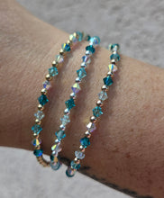 Load image into Gallery viewer, "Aqua Wave" Crystal Bracelet - Amanda Style - Our Whole Heart