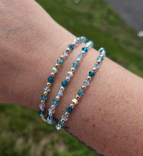 Load image into Gallery viewer, "Aqua Wave" Crystal Bracelet - Amanda Style - Our Whole Heart