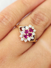 Load image into Gallery viewer, Ruby and Diamond Estate Ring - 14k Gold