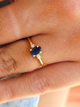 Load image into Gallery viewer, Sapphire Ring - 14K Yellow Gold - Estate Piece