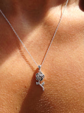 Load image into Gallery viewer, Rose Flower Necklace - Sterling Silver