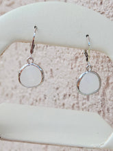 Load image into Gallery viewer, White Snow - Mini Teardrop Gemstone Leverback