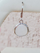 Load image into Gallery viewer, White Snow - Mini Teardrop Gemstone Leverback