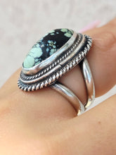 Load image into Gallery viewer, New Lander Turquoise Ring - Sterling Silver - Estate