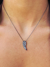 Load image into Gallery viewer, Black Rhodium Angel Wing Necklace