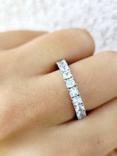 Load image into Gallery viewer, Clear Bling CZ Eternity Ring - Sterling Silver