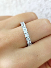 Load image into Gallery viewer, Clear Bling CZ Eternity Ring - Sterling Silver