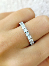 Load image into Gallery viewer, Clear Bling CZ Eternity Ring - Sterling Silver