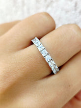 Load image into Gallery viewer, Clear Bling CZ Eternity Ring - Sterling Silver