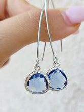Load image into Gallery viewer, Cornflower   - Gemstone Threader Earring