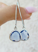 Load image into Gallery viewer, Cornflower   - Gemstone Threader Earring