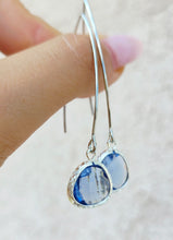 Load image into Gallery viewer, Cornflower   - Gemstone Threader Earring