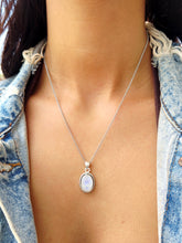Load image into Gallery viewer, Rainbow Moonstone Necklace - Sterling Silver